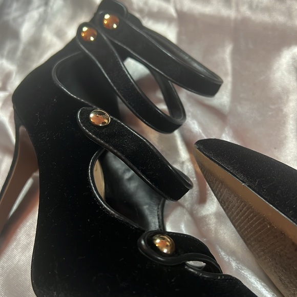 Jessica  Simpson Black Velvet High Heel Mary Jane - Picture 12 of 17